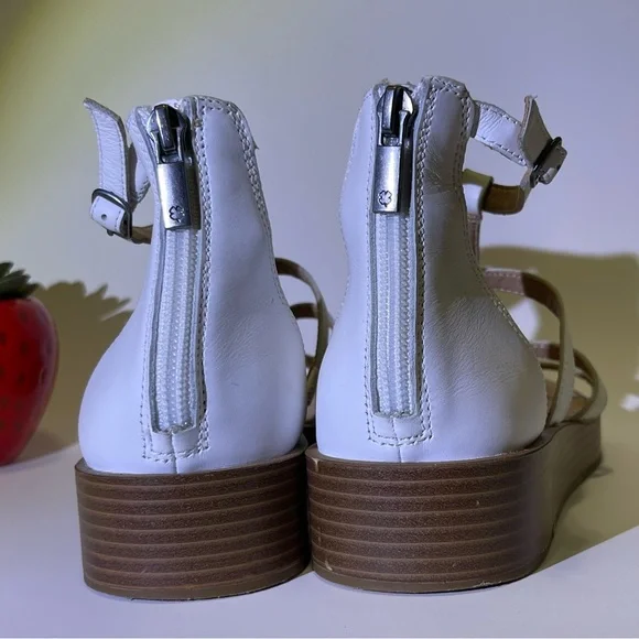 Lucky Brand Women’s Ellian Flatform Wedge  White Sandals Size 8.5 US - Picture 10 of 15